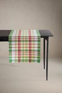 MULTICOLOR CHECKED TABLE RUNNER