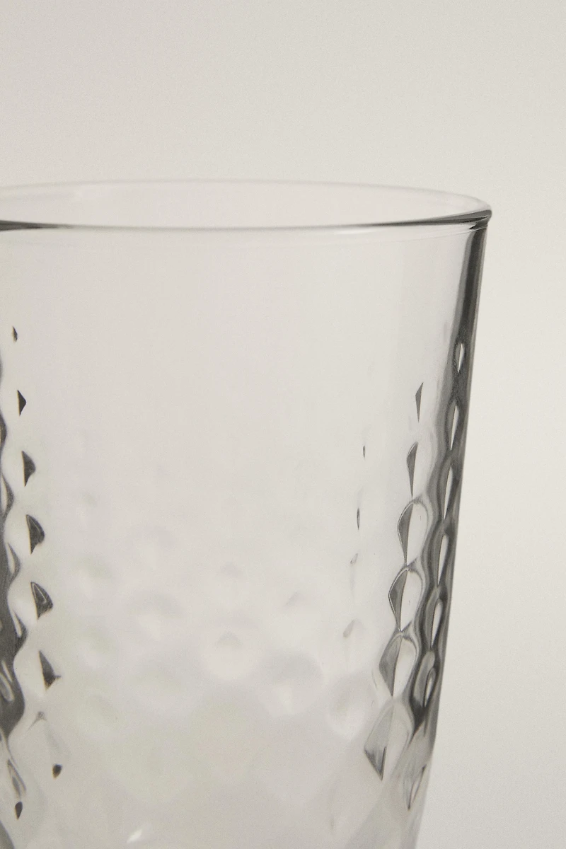 VERRE MOTIF RELIEF