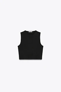COTTON CROPPED TOP