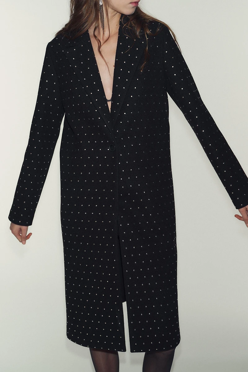 MANTEAU DOUX PAILLETTES