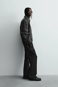 EMBOSSED LEATHER JACKET