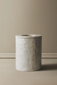 MOTHER-OF-PEARL-EFFECT BATHROOM TRASH CAN