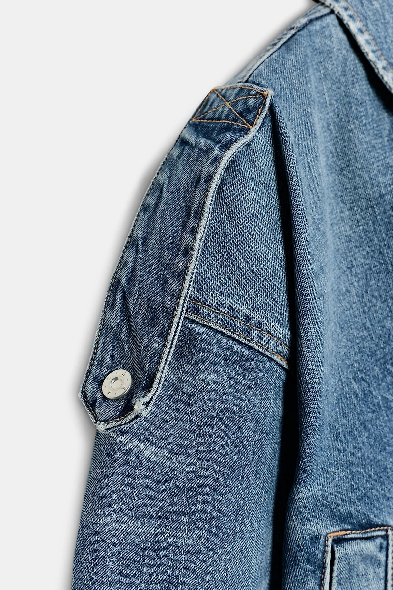 VESTE EN JEAN AVEC PATTES