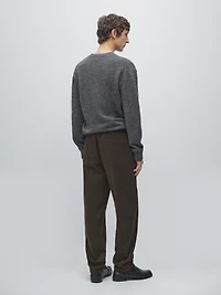 Cotton blend jogger fit trousers