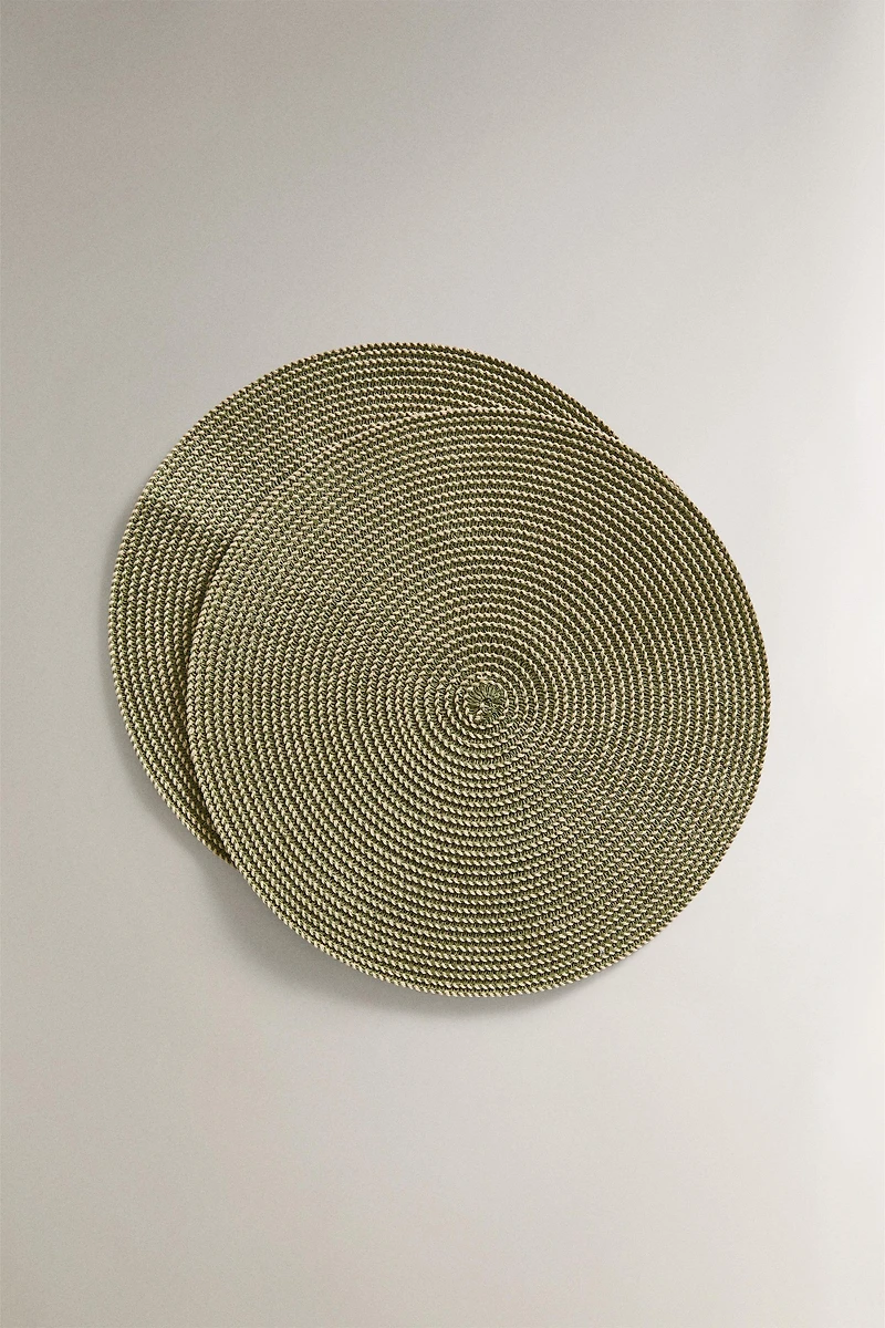 ROUND PLACEMAT SET (SET OF 2)