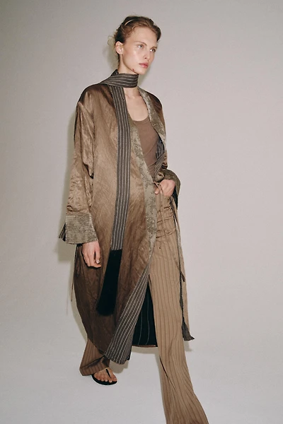 ZW COLLECTION JACQUARD SCARF KIMONO