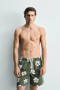 LONG HIBISCUS PRINT SWIMSUIT