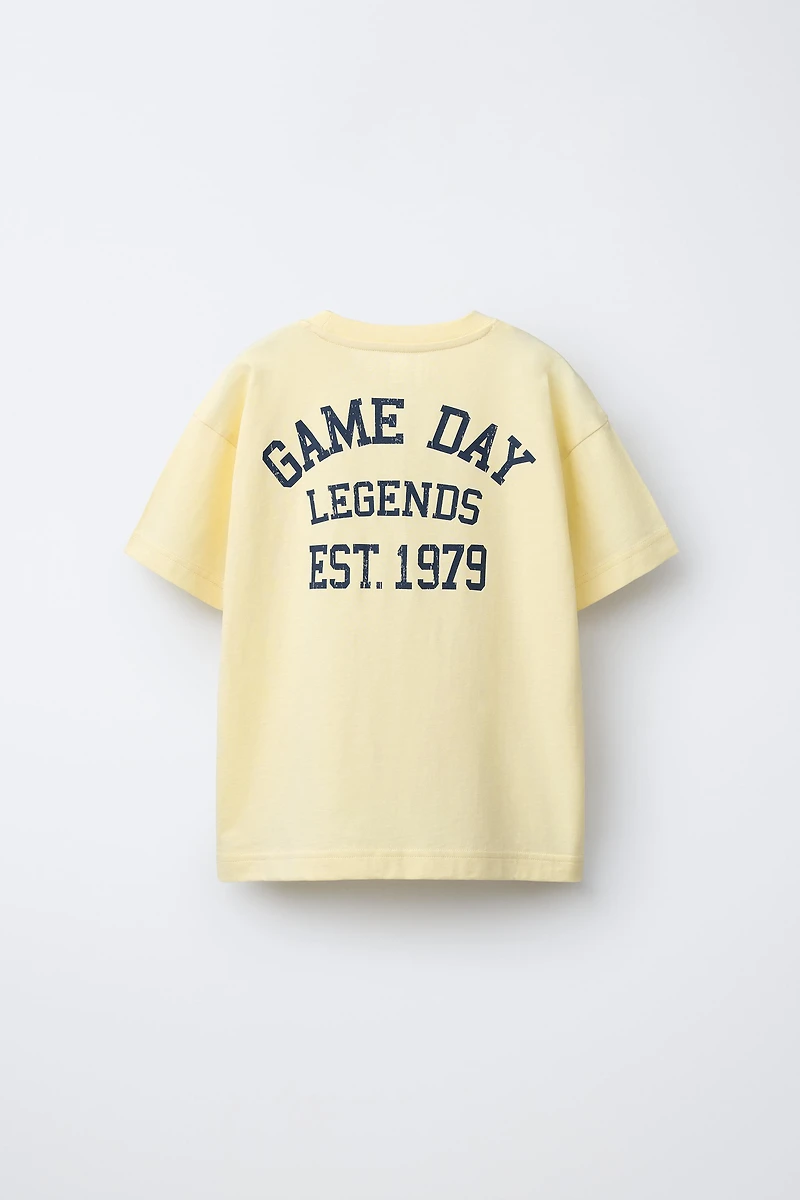 JOGGING TEXT T-SHIRT