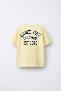 JOGGING TEXT T-SHIRT