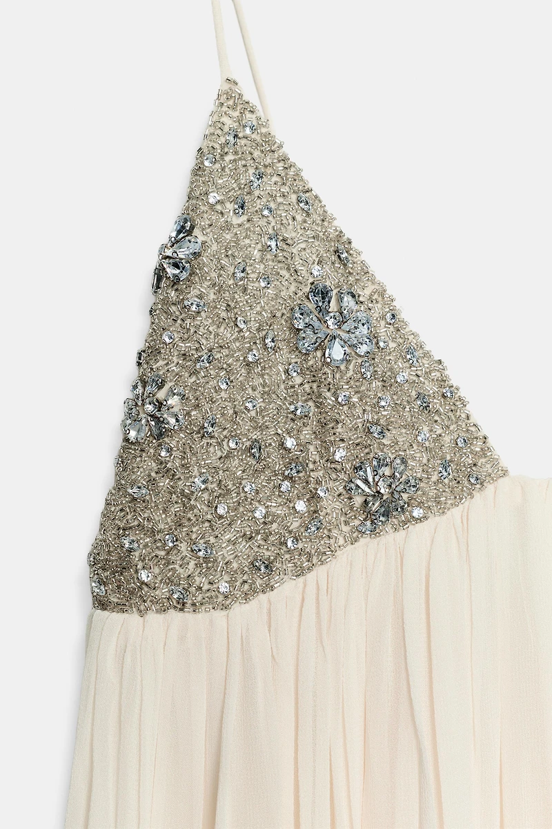 ZW COLLECTION BEADED MIDI DRESS