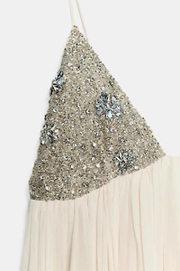 ZW COLLECTION BEADED MIDI DRESS
