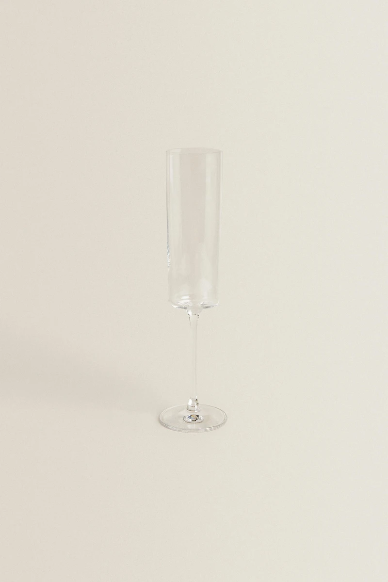 STRAIGHT CRYSTALLINE FLUTE GLASS