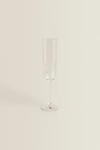 STRAIGHT CRYSTALLINE FLUTE GLASS