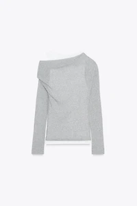 ASYMMETRIC LAYERED EFFECT T-SHIRT