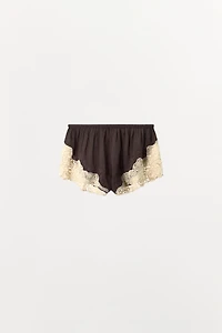SHORT 100% VISCOSE DENTELLE ET FANTAISIE