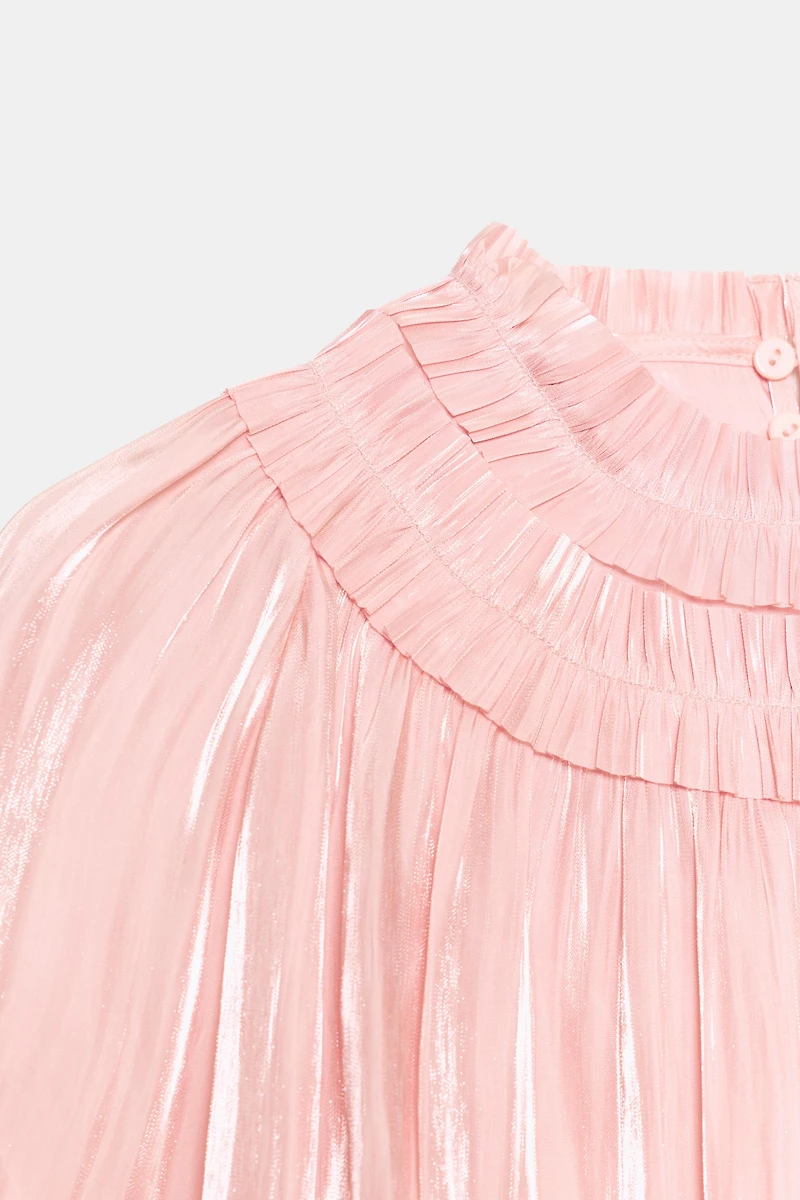 SHIMMER-EFFECT BLOUSE