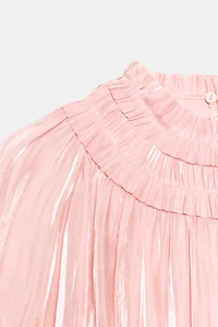 SHIMMER-EFFECT BLOUSE