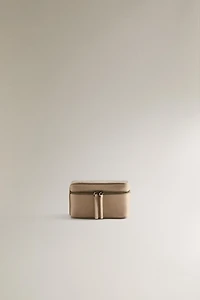 SMALL LEATHER TRAVEL JEWELLERY BOX