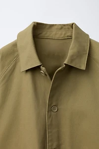 CONTRAST EMBROIDERED OVERSHIRT