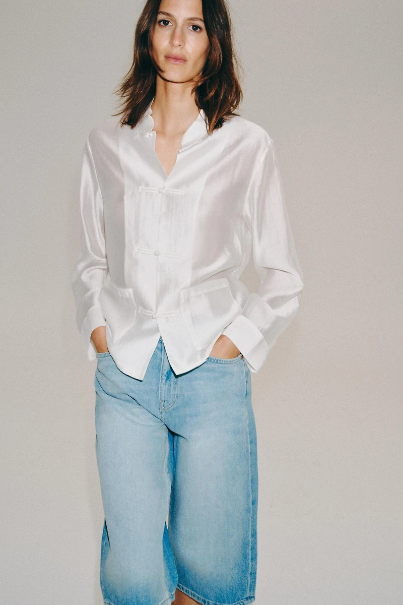 BERMUDA EN JEAN TAILLE MOYENNE ZW COLLECTION