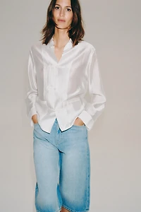 BERMUDA EN JEAN TAILLE MOYENNE ZW COLLECTION