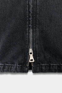 ZW COLLECTION MID-RISE WIDE LEG JEANS WITH ZIPPERS