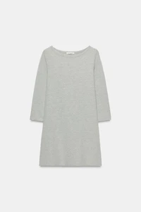 SHORT BOAT NECK DRESS