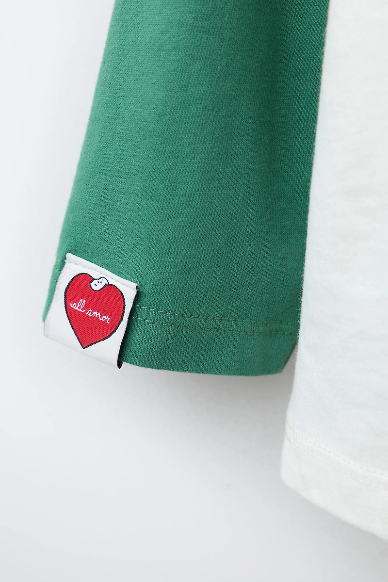 T-SHIRT MANCHES RAGLAN SNOOPY PEANUTS™