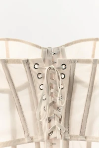 UNDERWIRE LACE-UP CORSET