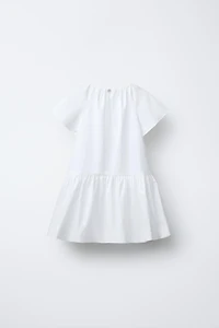 POPLIN DRESS WITH BOW