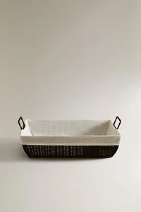 IRONING BASKET WITH COTTON LINING