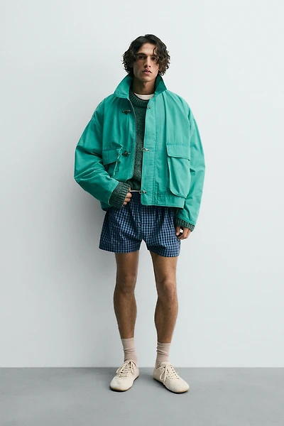 BOXY FIT FIREMAN CLASP JACKET