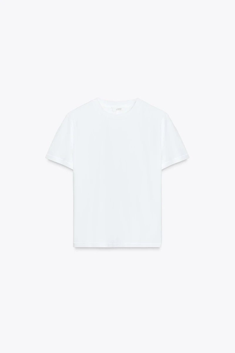 T-SHIRT EN COTON MERCERISÉ