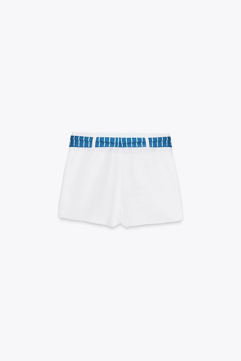 FALDA PANTALÓN FOULARD RAYURES