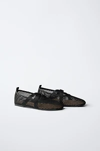 MESH BALLET FLATS