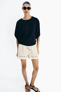 WIDE SLEEVE KNIT TOP
