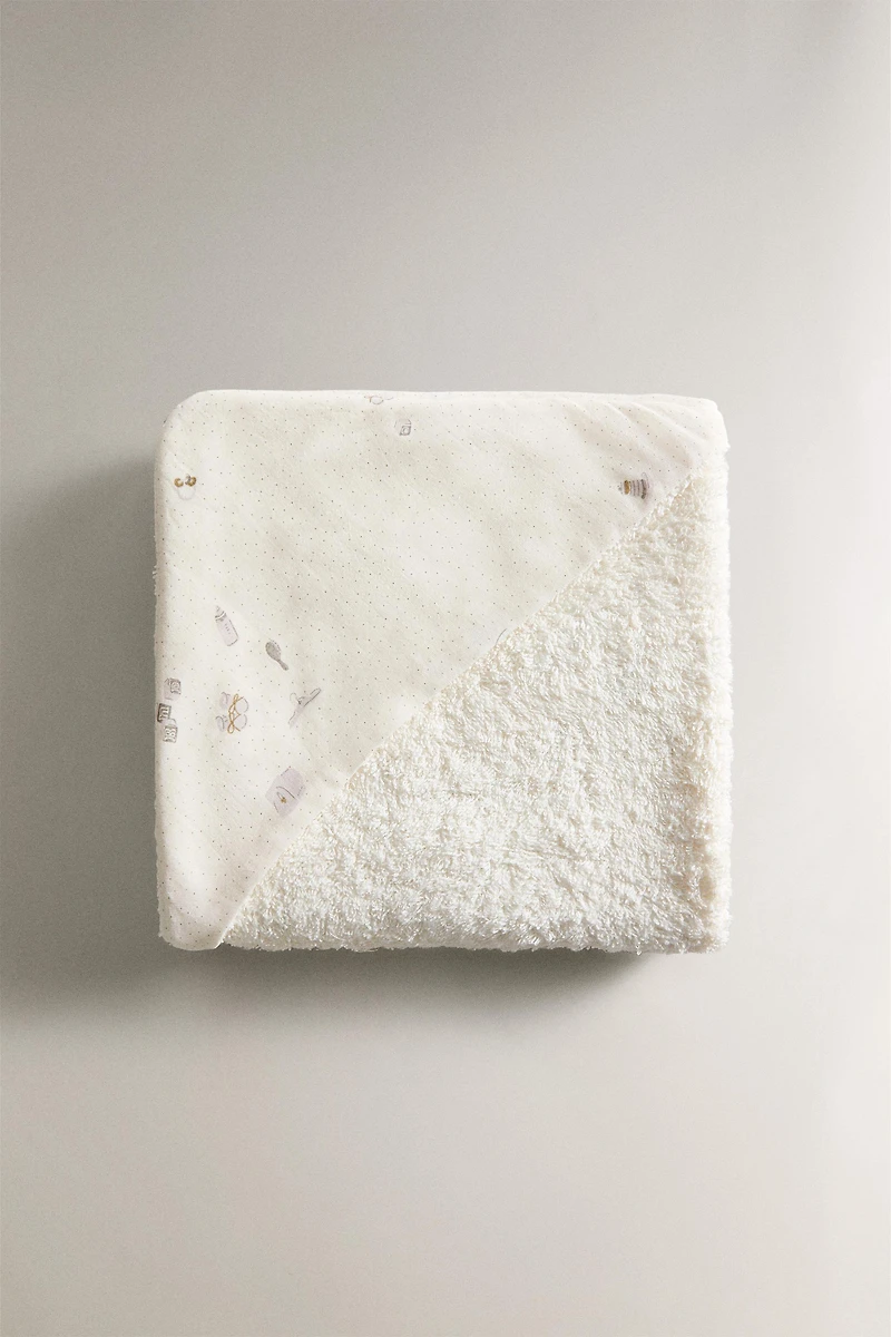 SERVIETTE DE BAIN À CAPUCHE BÉBÉ