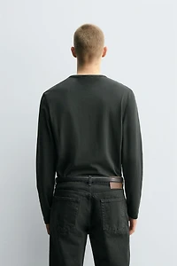 RELAXED FIT HENLEY T-SHIRT