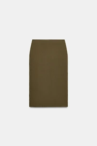KNIT PENCIL MIDI SKIRT