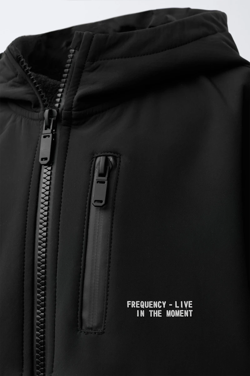 LINED HOODED JACKET