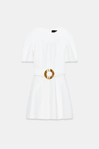 ROBE COURTE CEINTURÉE