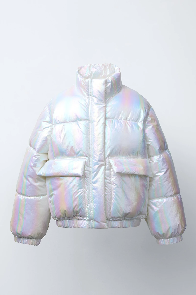 SHINY FINISH PUFFER JACKET