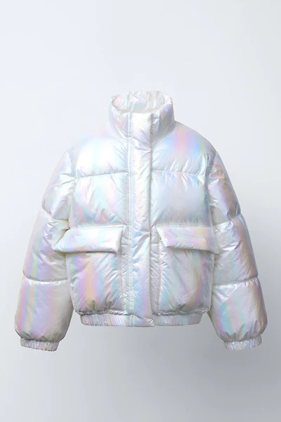SHINY FINISH PUFFER JACKET