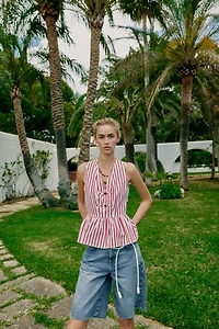 STRIPED FIREMAN CLASP TOP