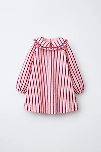 STRIPED PETER PAN COLLAR DRESS