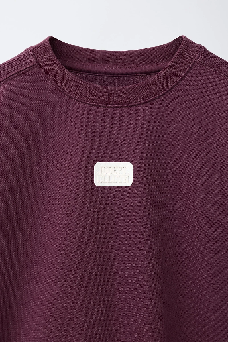 T-SHIRT EN MOLLETON JOGGING