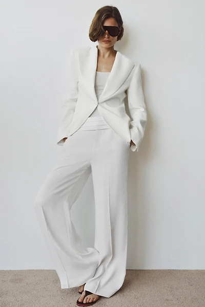 PANTALON CEINTURE EN LIN ZW COLLECTION