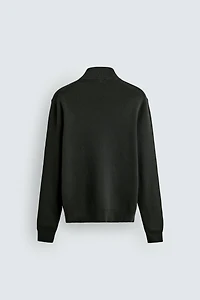 COTTON QUARTER-ZIP JUMPER