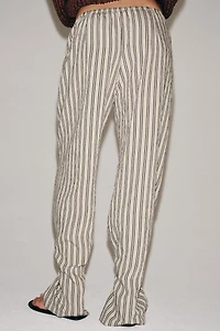 ZW COLLECTION STRIPED STRAIGHT LEG PANTS