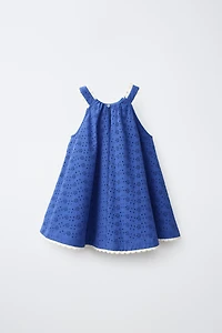 EMBROIDERED SHIFFLY LACE DRESS
